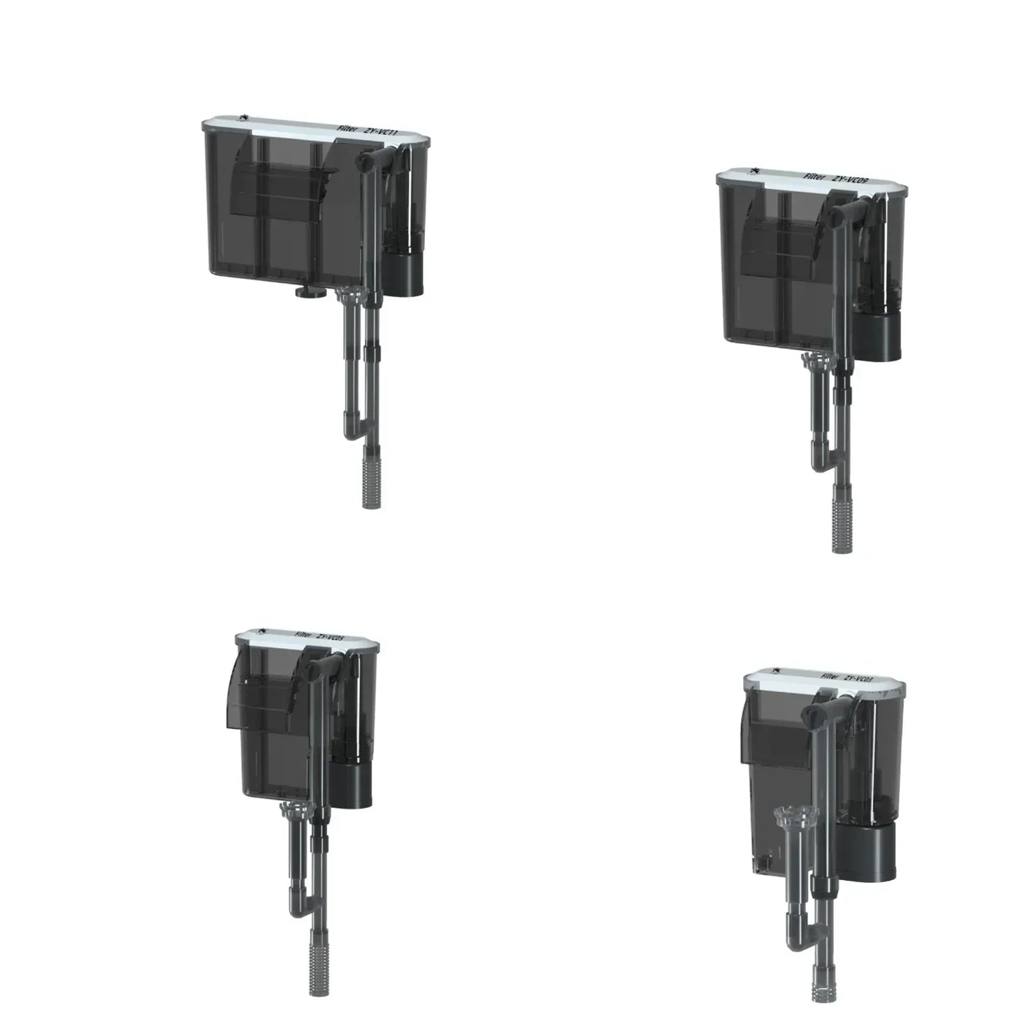Wall-Mounted 3 in 1 Aquarium Filter – 110V/220V Circulation Pump with Waterfall Oxygenation for Small & Medium Fish Tanks