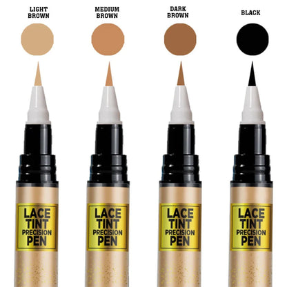 Tinted Lace Precision Parting Pen | Wig Lace Tint with Brush Applicator, Easy to Use & Long-Lasting Formula