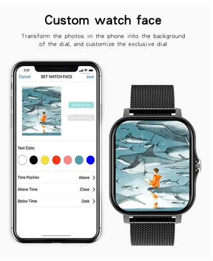 2024 New Bluetooth Smart Watch - 1.69" Full Touch Screen, Dial and Call, Fitness Tracker, IP67 Waterproof, for Men and Women