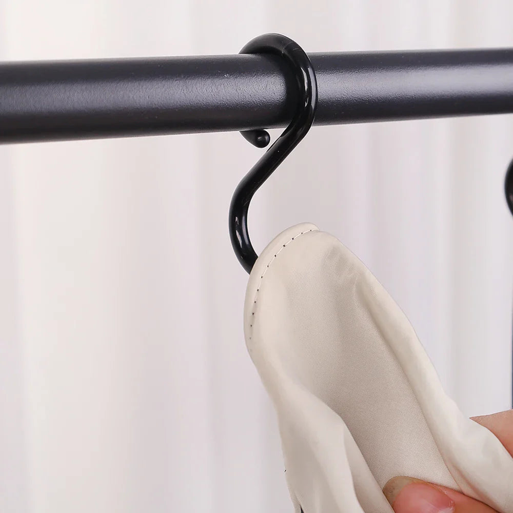 S-Shaped Multi-Purpose Hooks — Flexible Hanging Storage for Wardrobe & Kitchen Accessories
