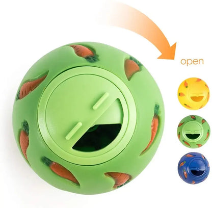 Rabbit Treat Ball Slow Feeder Toy – Bite-Resistant Interactive Snack Dispenser for Rabbits, Ferrets, Cats & Hamsters