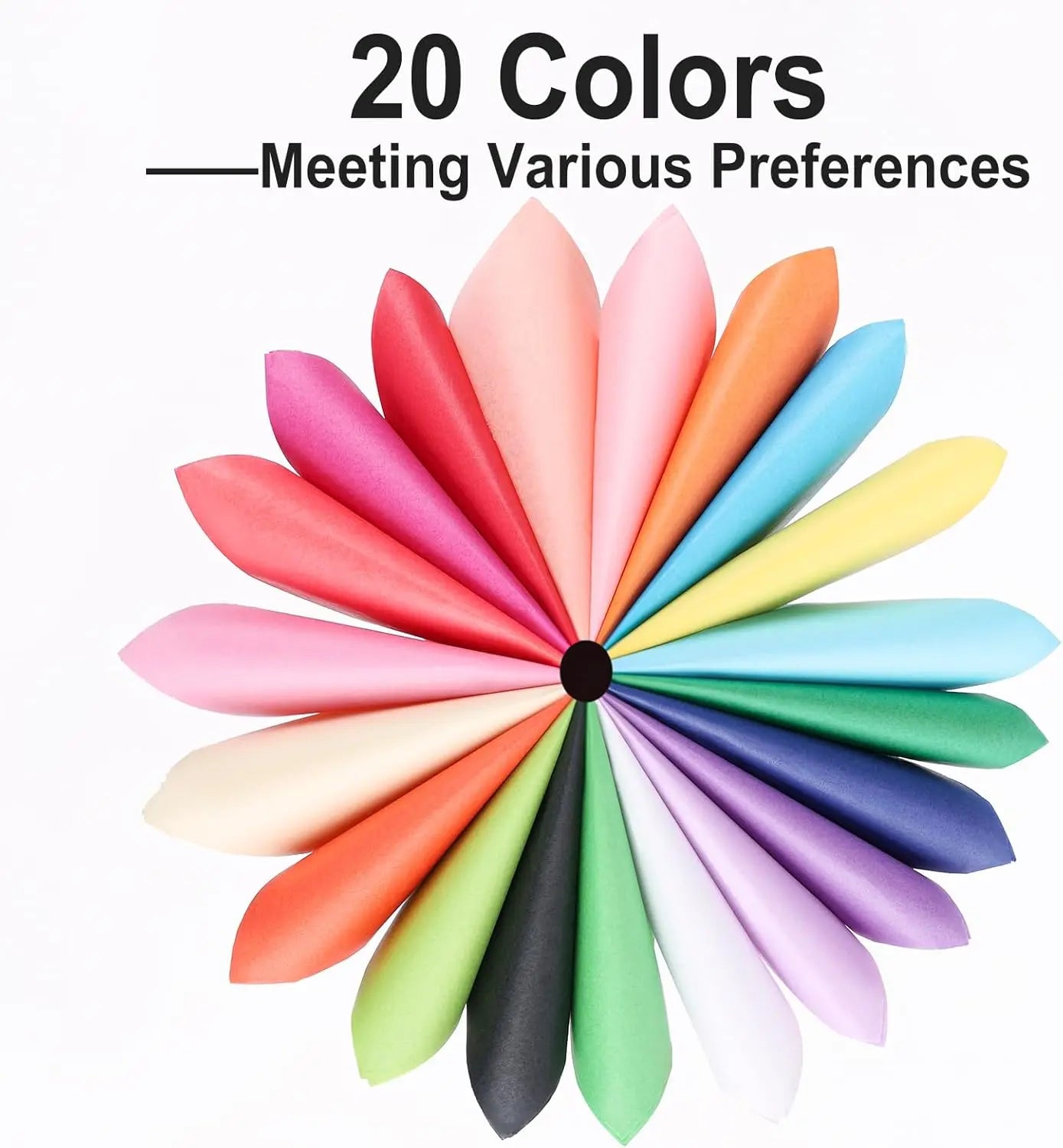 400pcs Square Origami Paper Kit – 20 Colors, Double-Sided Folding Craft Paper for Kids & DIY Projects