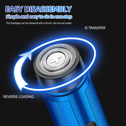 Portable Mini Electric Shaver – Rechargeable Travel Razor & Epilator for Men & Women, Compact Personal Grooming Tool