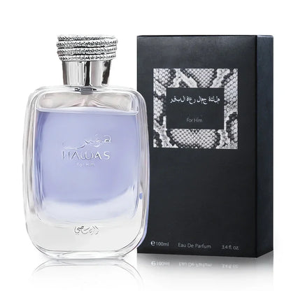 Original Hawas Men EDP Spray 100ml – Long-Lasting Premium Arabian Fragrance, Luxurious & Masculine Parfum for Daily Elegance