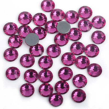 Premium Hot Fix Rhinestones – High Quality Glass Crystal Flatback Iron-On Glitter Rhinestones for Clothing & Crafts