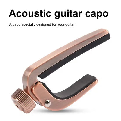 Alice Guitar Capo - Adjustable Metal Roller Quick Change Clamp for Electric Acoustic Guitar, Bass, Violin & Ukulele