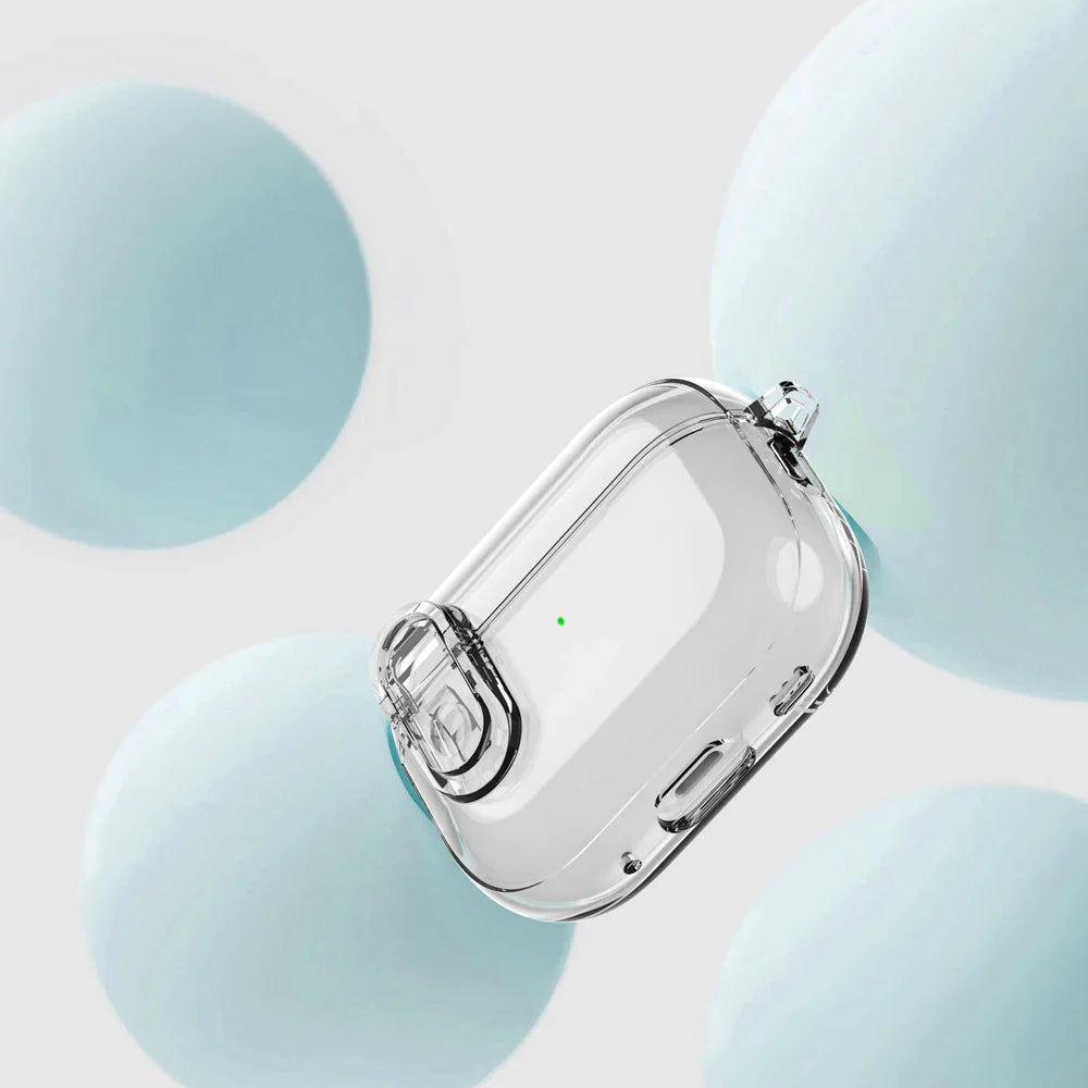 Transparent Crystal Wireless Bluetooth Earphone Case for AirPods Pro 2 – TPU Clear Switch Lock Cover for AirPods 4 (2024)