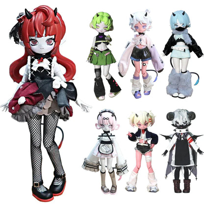 Genuine Devil's Horns Blind Box — 1/8 Movable Doll Ornament, Trendy Collectible Toy for Kids & Gift