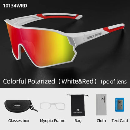 ROCKBROS MTB/Road Bike Glasses – UV400 Polarized Photochromic Cycling Eyewear