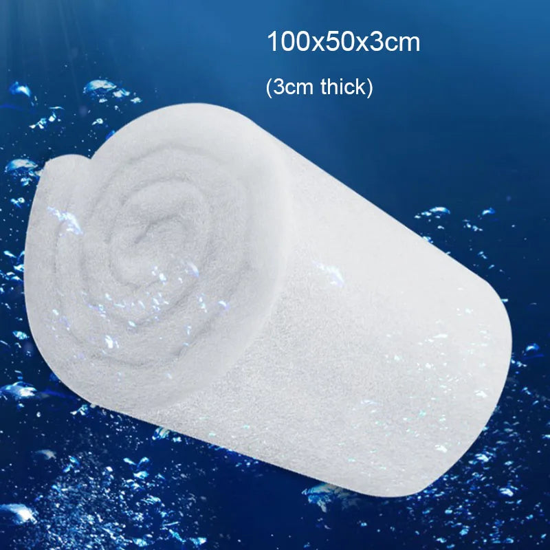 Super Thick Biochemical Aquarium Filter Cotton - Sponge Foam for Fish Tank, Bio Skimmer