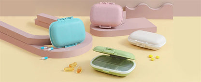 8-Compartment Travel Pill Organizer – Moisture-Proof Pill Case, Portable Medicine & Vitamin Holder for Purse