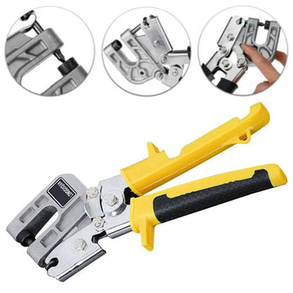 Metal Stud Crimper - Aluminum Alloy Ceiling Punching Pliers, Plaster Drywall Tools for Fastening Metal Double Handed Keel