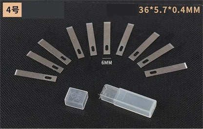 100/20pcs #4 Metal Scalpel Blades – DIY Engraving, Wood Carving & Sculpture Knife Replacement Cutting Tools
