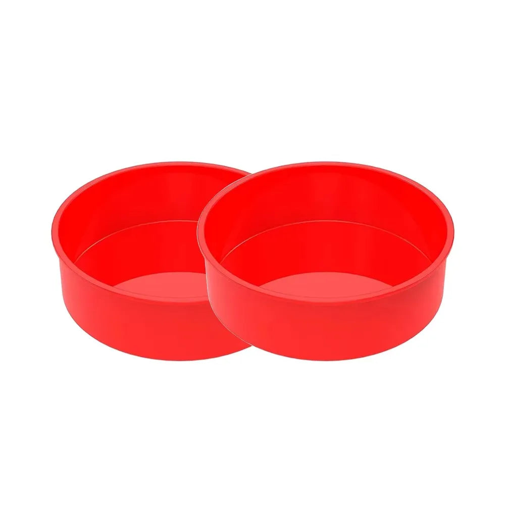 4–10 Inch Silicone Round Cake Pan Set – 2, 3, 4 Tier Heat-Resistant Cake Mold for Baking