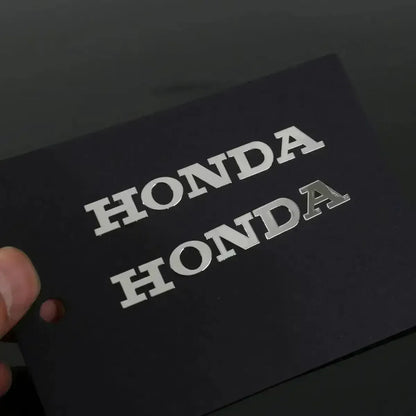 Waterproof Motorcycle Helmet Sticker – Silver and Gold Modification Decoration for Honda, Ideal Gift for Car Enthusiasts
