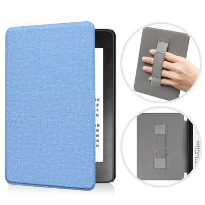 SA568B Leather Case for Kindle Paperwhite 12th Gen 2024 Signature Edition – 7-Inch Cover with Hand Strap & Auto Sleep