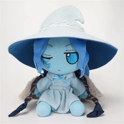 Fumo Ranni Plush Doll – Smoke the Snow Witch Soft Stuffed Toy with Removable Hat & Cloak, Gift for Kids & Fans