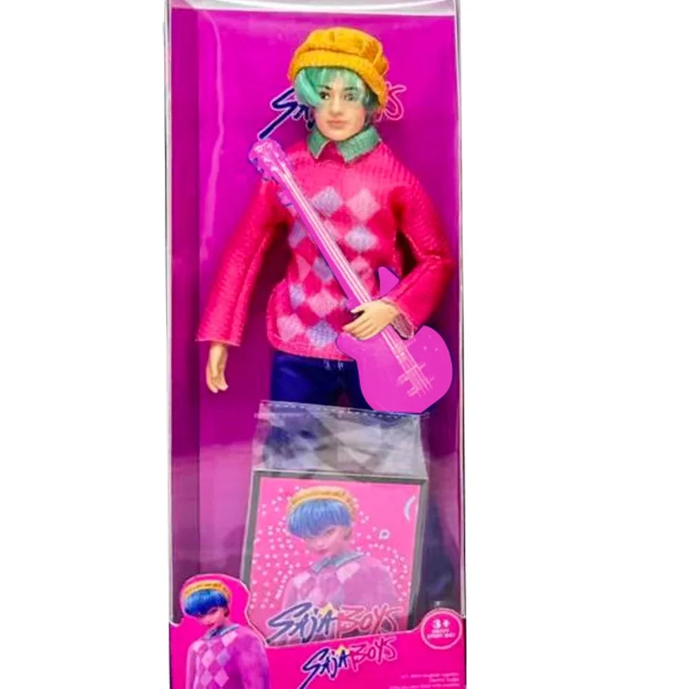 New K-Pop Demon Hunter Doll Toy – Anime Action Figure Villain Sabe, Male Group Collectible for Girls, Cartoon Birthday Gift