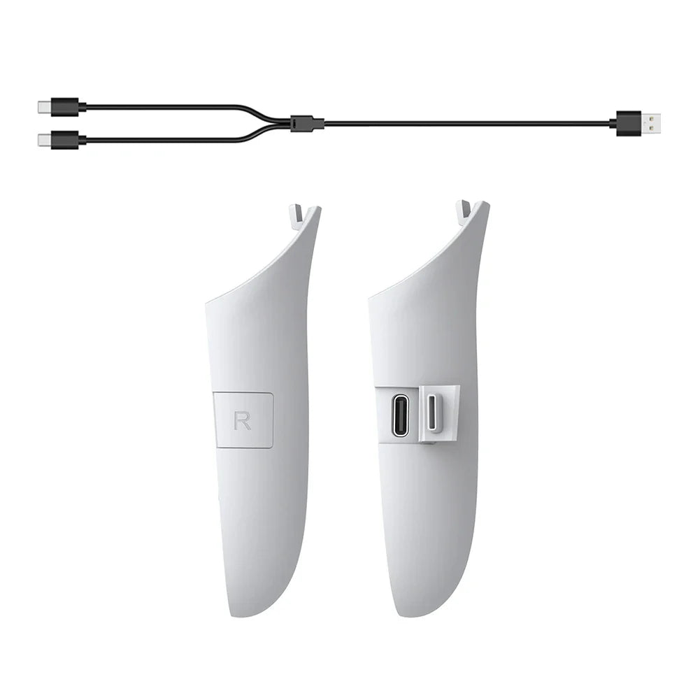 TY-5807 VR Controller Battery Pack – Rechargeable Right & Left Battery Covers for Meta Quest 3S/3 VR Controllers