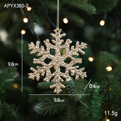 Christmas Tree Ornaments – Gold Plastic Balls with Butterfly, Dragonfly, Angel & Snowflake Decorations