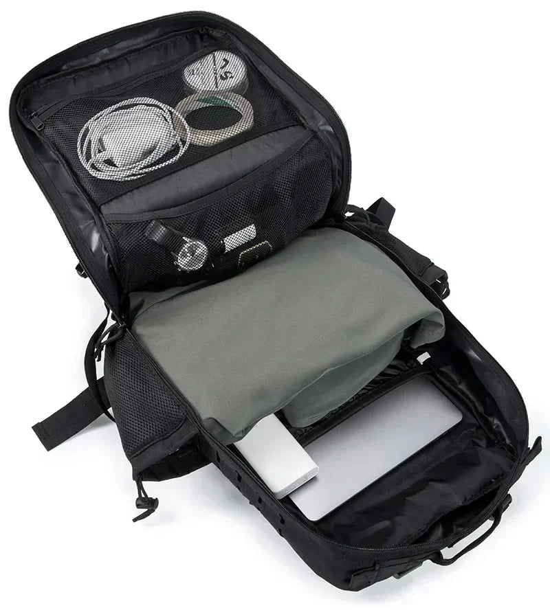 25L/45L Tactical Backpack for Men & Women – Outdoor Hiking Molle Daypack, School & Gym Rucksack with Dual Cup Holders