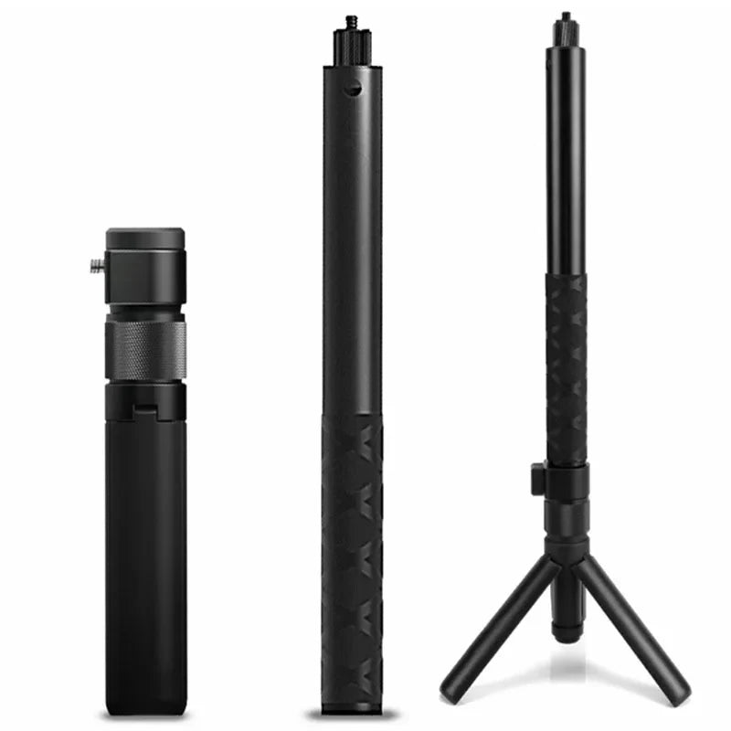 Vamson Invisible Selfie Stick for Insta360 X3 – Rotating Bullet Time Handheld Tripod for GoPro & Insta360 ONE