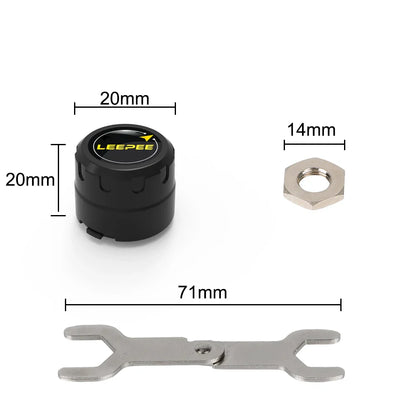 Bluetooth Motorcycle TPMS with 2 Sensors – Tire Pressure Monitoring System for Pit Bike, Tyre Tester Diagnostic Kit Moto Accessories