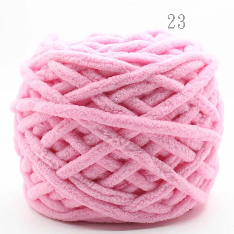 3PCS 300g Soft Chenille Knitting Yarn – Thick Ice Strip Cotton Wool Yarn for DIY Handmade Blankets, Scarves & Craft Projects