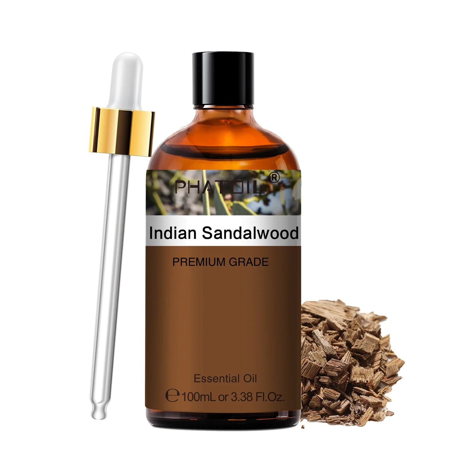 PHATOIL 100ml Aromatherapy Essential Oil Set – Lavender, Rose, Vanilla, Eucalyptus, Sandalwood & Pine Needles for Diffusers & Candle Making