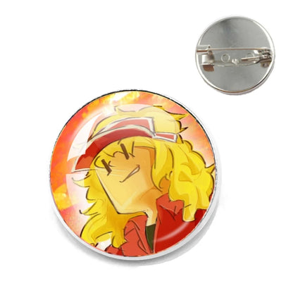 Pizza Character Elliot Game Forsaken Pin Brooch – Funny Meme Backpack Accessory for Friends & Fans Gifts
