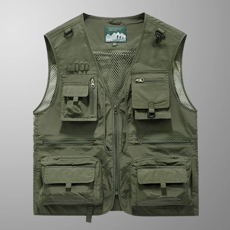 2024 Men’s Versatile Vest — Fashionable Spring, Summer & Autumn Trendy Jeep Style Casual Wear