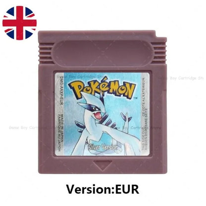 GBC Pokémon Game Cartridge Bundle – Red, Blue, Crystal, Gold, Silver, Yellow & Green, Multi-Language