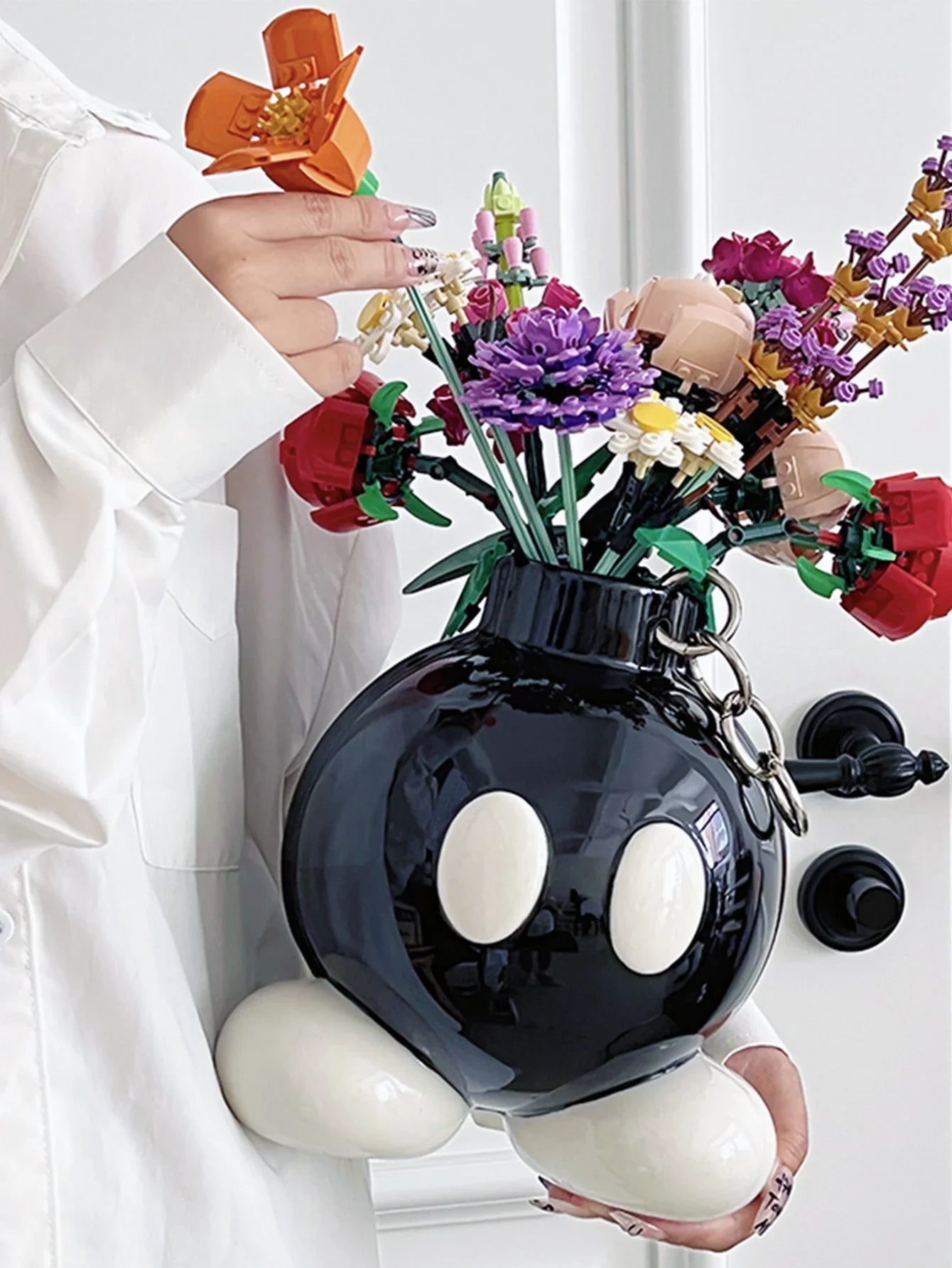 Original High-Style Ceramic Boom Vase – Ins-Style Home Decoration for Living Room, Corridor, Entrance & Balcony