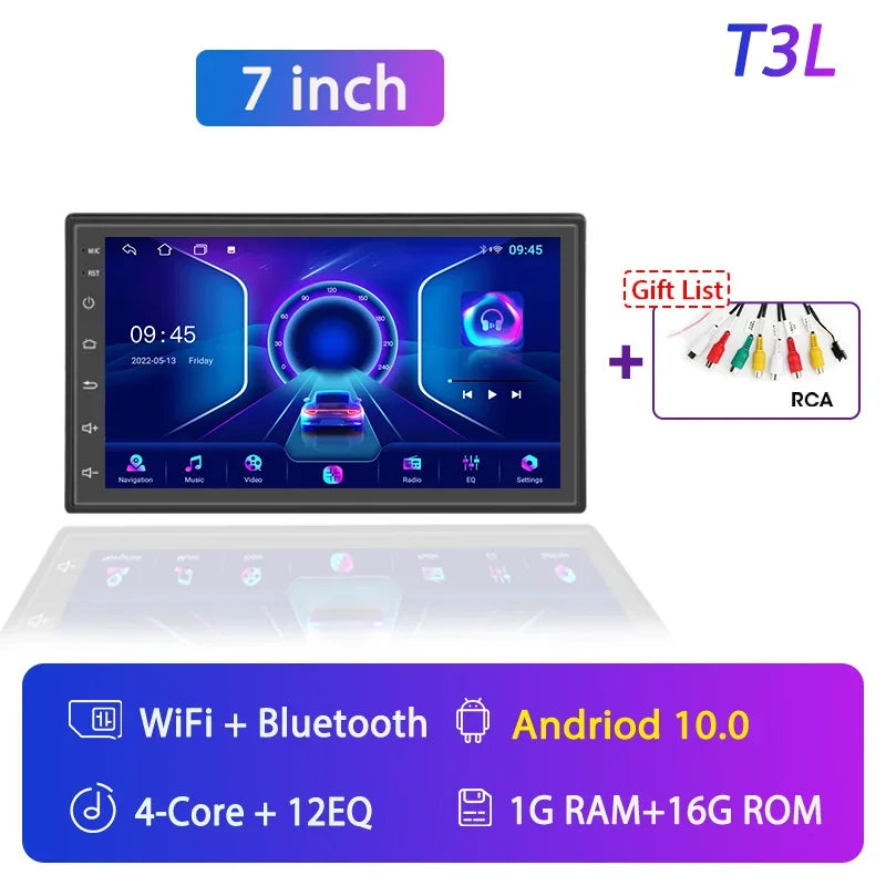Srnubi 2DIN Car Radio Android 12 – Universal 7"/9" CarPlay Multimedia Player for Nissan, Honda, Toyota, Lada, Volkswagen, Hyundai