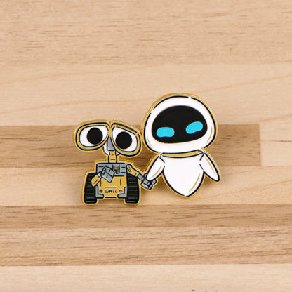 Cute Robot Enamel Pin - Cartoon Lapel Brooch for Coats, Clothing & Gifts