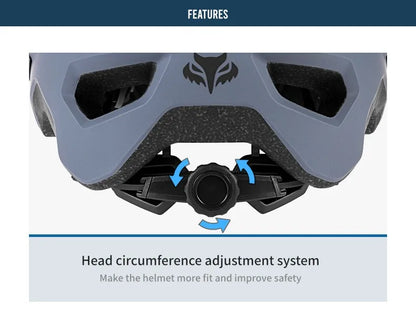 BATFOX Matte Black MTB Bike Helmet – Men's Mountain Bike Cycling Helmet Casco Ciclismo