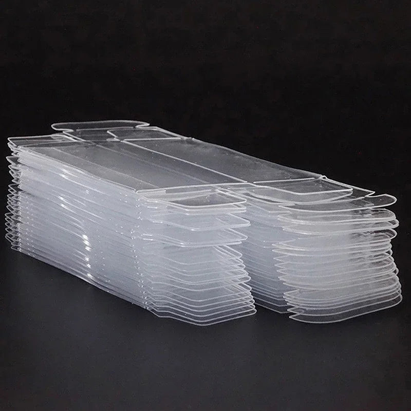 10/20/30/50/100pcs PVC Display Boxes — 1/64 Scale Car Model Toy Transparent Dustproof Exhibition Box for Collection & Gift Packaging