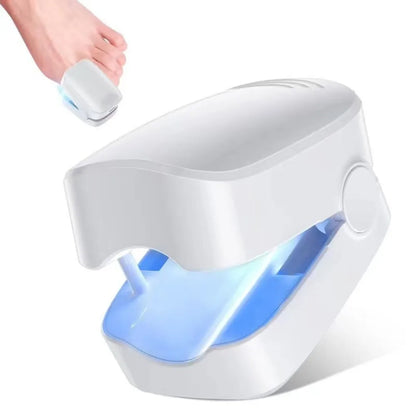 Rechargeable Nail Care LED Light Device - UV-Free Toenail Treatment Lamp for Home Foot Care