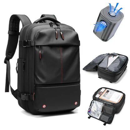Men's Travel Backpack - Vacuum Compression 17" Laptop Backpack, Large Capacity Business & Hiking Bag