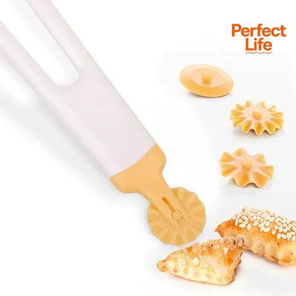 Plastic Dough Lattice Cutter Roller – Pizza, Pie & Cookie Pastry Net Wheel Baking Tool for Kitchen Craft & Baking Accessories