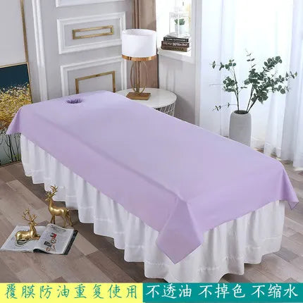 Waterproof Oilproof Beauty Salon Bed Sheets – Skin-Friendly Spa Massage Table Covers for Salon & Barbershop