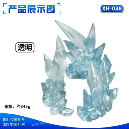 Whirlwind Flame & Ice Special Effects Model Stand — Luffy Figure DIY Accessories Movable Display Base