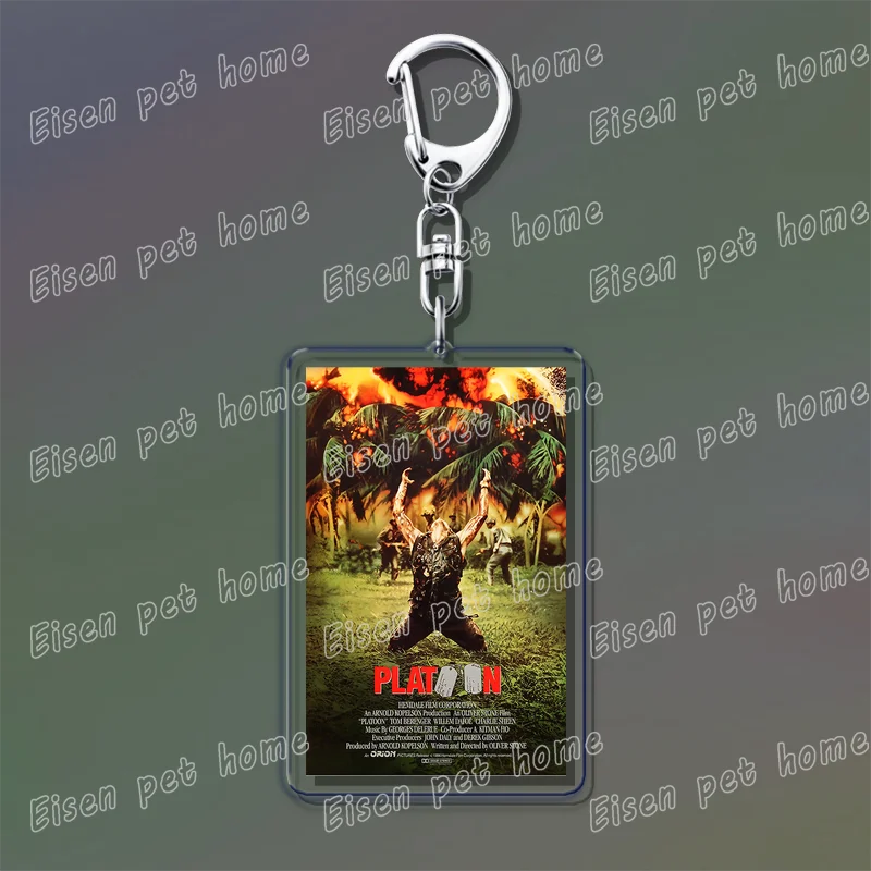 Classic Movie Keychains – Jaws, Fight Club, Avatar Pendant Key Rings for Bags & Fan Gifts