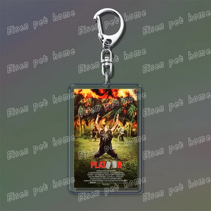 Classic Movie Keychains – Jaws, Fight Club, Avatar Pendant Key Rings for Bags & Fan Gifts