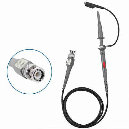 P6100 BNC Oscilloscope Probe Kit – 100MHz 1X/10X High Precision Probes with Alligator Clips & Test Leads