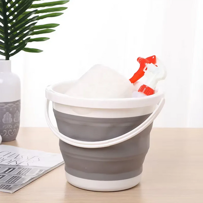 3L Folding Silicone Bucket | Portable Collapsible Bucket for Car Wash, Fishing, Travel & Home Storage