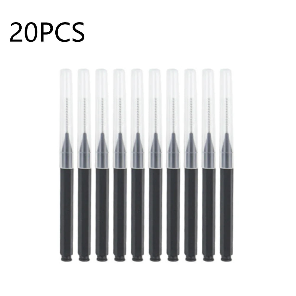10/20/50PCS Mini Eyebrow & Lash Brushes – Disposable Bendable Brow Perm & Micro Eyelash Applicator Tools