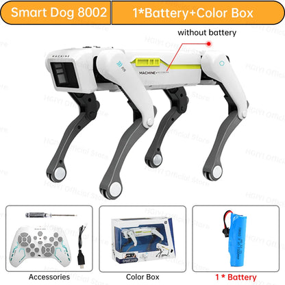 Teeggi Electric RC Intelligent Robot Dog – Multifunctional Bionic Smart Mechanical Dog with Turret, Educational Toy Gift