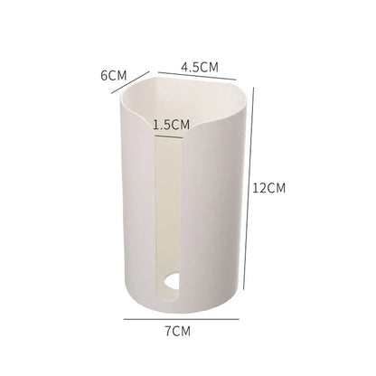 Nail-Free Wall-Mounted Plastic Garbage Bag Holder – Trash & Cotton Pad Storage Box for Home, Kitchen, and Bathroom
