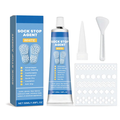 Sock Stop Glue, Non-Slip Carpet Adhesive, Silicone Heel Protector, Anti-Slip Foot Pads, Waterproof Floor Mat Stopper